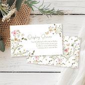 Wildflower Boho Bridal Display Douche Informatiekaartje