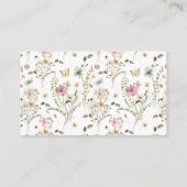 Wildflower Boho Bridal Display Douche Informatiekaartje (Achterkant)