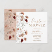 Wildflower Boho Bridal Shower Kaart (Voorkant / Achterkant)