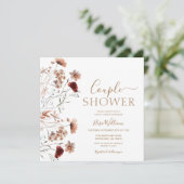 Wildflower Boho Bridal Shower Kaart (Staand voorkant)