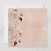 Wildflower Boho Bridal Shower Kaart (Achterkant)