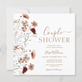 Wildflower Boho Bridal Shower Kaart
