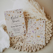 Wildflower Boho Bridal Shower Kaart