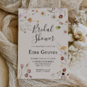 Wildflower Boho Bridal Shower Kaart