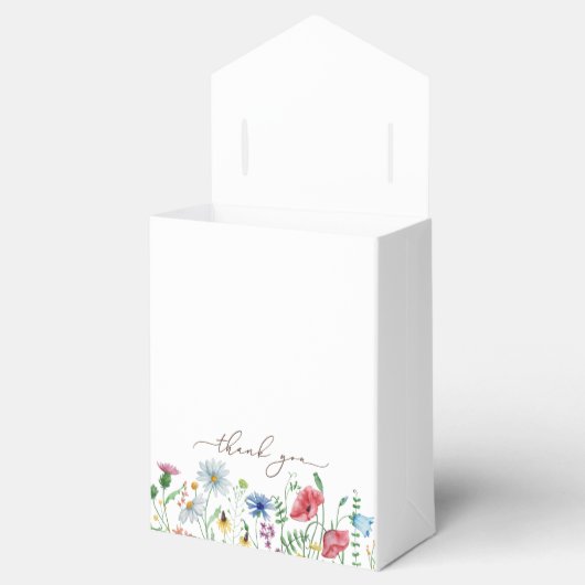 Wildflower Boho Bruiloft Dank u Bedankdoosjes (Geopend)