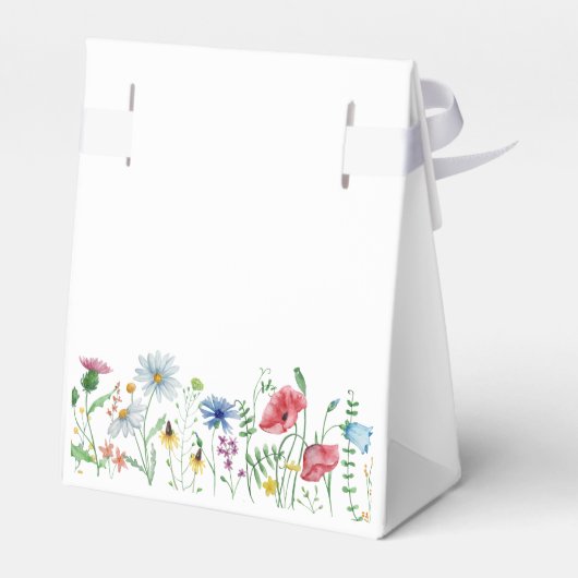 Wildflower Boho Bruiloft Dank u Bedankdoosjes (Achterkant)