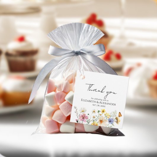 Wildflower Boho Bruiloft dank u Bedankjes Labels