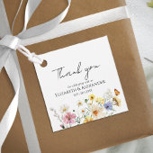 Wildflower Boho Bruiloft dank u Bedankjes Labels
