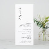 Wildflower Boho Bruiloft Menu (Staand voorkant)