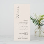 Wildflower Boho Bruiloft Menu (Staand voorkant)