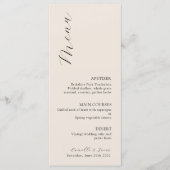 Wildflower Boho Bruiloft Menu (Voorkant)