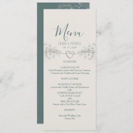 Wildflower Boho Bruiloft Menu