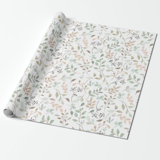 Wildflower Boho  Cadeaupapier (Uitgerold)
