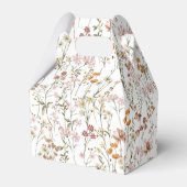 Wildflower Boho Chic Baby in Bloom Garden Bedankdoosjes (Achterkant)