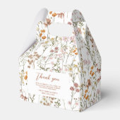 Wildflower Boho Chic Baby in Bloom Garden Bedankdoosjes (Voorkant Zijde)