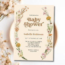 Wildflower Boho Chic Baby shower