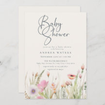 Wildflower Boho Chic Baby shower