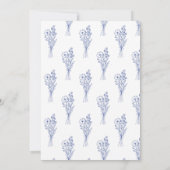 Wildflower Boho Chic Bruiloft Kaart (Achterkant)