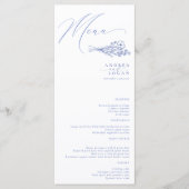 Wildflower Boho Chic Bruiloft Menu (Voorkant)