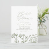 Wildflower Boho Chic Vrijgezellenfeest Kaart (Staand voorkant)