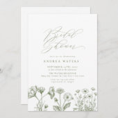 Wildflower Boho Chic Vrijgezellenfeest Kaart (Voorkant / Achterkant)