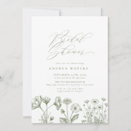 Wildflower Boho Chic Vrijgezellenfeest Kaart