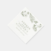 Wildflower Boho Chic Vrijgezellenfeest Servet (Hoek)