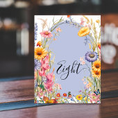 Wildflower boho chique bloemenkrans bruiloft kaart