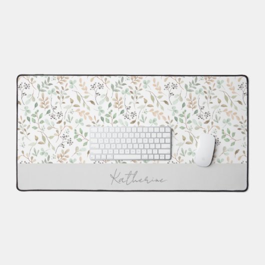 Wildflower Boho Custom Custom Name Bureaumat (Keyboard & Muis)
