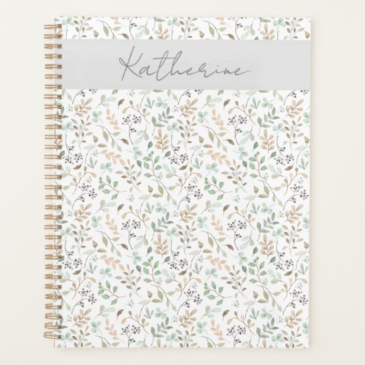 Wildflower Boho Custom Custom Name Planner (Voorkant)