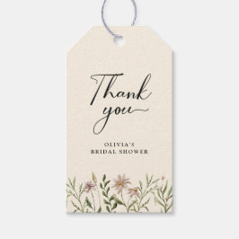Wildflower Boho Dank u Vrijgezellenfeest Gift Labe Cadeaulabel