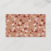 Wildflower Boho Diaper Baby shower Raffle Informatiekaartje (Achterkant)