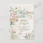 Wildflower Boho Diapper Raffle Informatiekaartje (Voorkant)