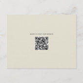 Wildflower Boho Fall Wedding Details Informatiekaartje (Achterkant)