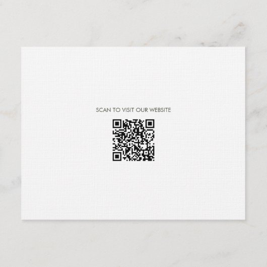 Wildflower Boho Fall Wedding Details Informatiekaartje (Achterkant)