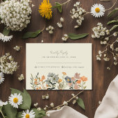 Wildflower Boho Fall Wedding RSVP