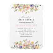 Wildflower Boho Field Geslachtsneutraal Baby showe Magneet (Verticaal)