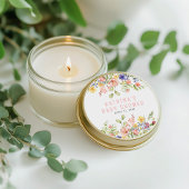 Wildflower Boho Field Geslachtsneutraal Baby showe Ronde Sticker