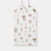 Wildflower Boho Floral Baby shower Favoriet Cadeaulabel (Achterkant)
