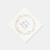 Wildflower Boho Floral Baby shower Servet (Hoek)