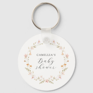 Wildflower Boho Floral Baby shower Sleutelhanger