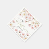 Wildflower Boho Floral Birthday Napkin Servet (Hoek)