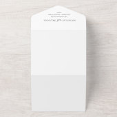 Wildflower Boho Floral Garden Wedding All In One Uitnodiging (Buitenkant)