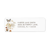 Wildflower Boho Floral Return Address Labels (Voorkant)
