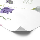 Wildflower Boho Floral Vrijgezellenfeest Welkomstb Poster (Hoek)