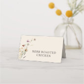 Wildflower Boho Food Buffet Kaarten Plaatskaartje (Voorkant)