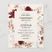 Wildflower Boho Foto Instagram Huwelijksuitnodigin (Voorkant)