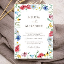 Wildflower boho garden floral Weddenschap