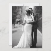 Wildflower Boho Garden Foto Bruiloft Uitnodiging (Achterkant)