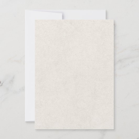 Wildflower Boho Garden Wedding Invitation Kaart (Achterkant)